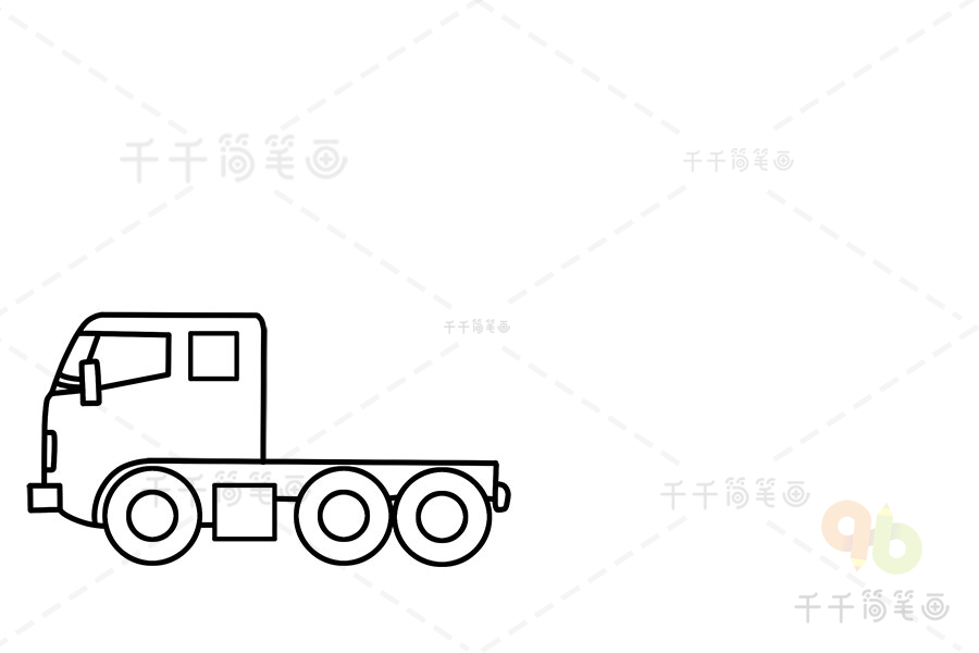导弹车简笔画教程功能用车简笔画
