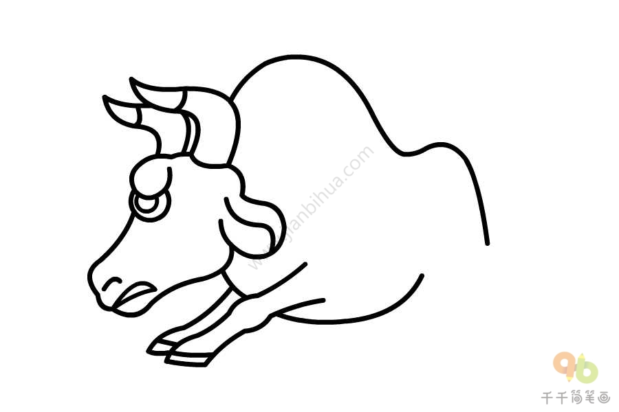 如何画牛简笔画图片牛简笔画