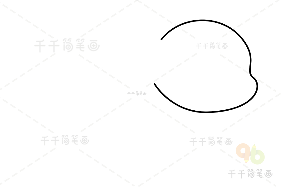 巴西卷尾猴简笔画陆地动物简笔画