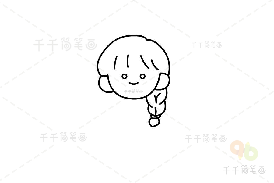 教你画许愿的女孩简笔画心想事成万事如意公主人物简笔画