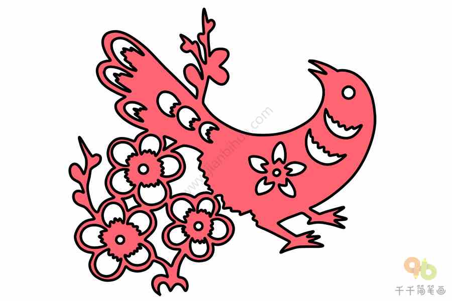 窗花简笔画轻松学会春节简笔画