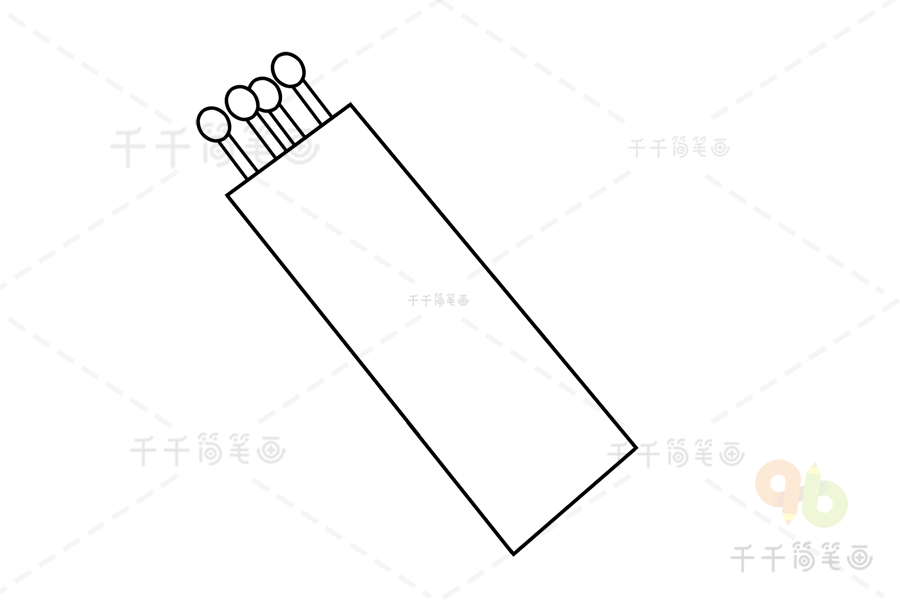 火柴简笔画图片生活用品简笔画
