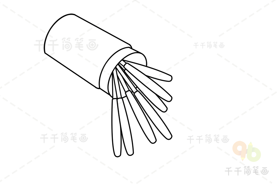 火柴简笔画教程生活用品简笔画
