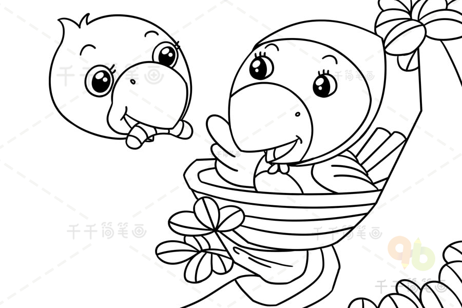 关于乌鸦反哺的故事慈乌反哺简笔画飞行动物简笔画