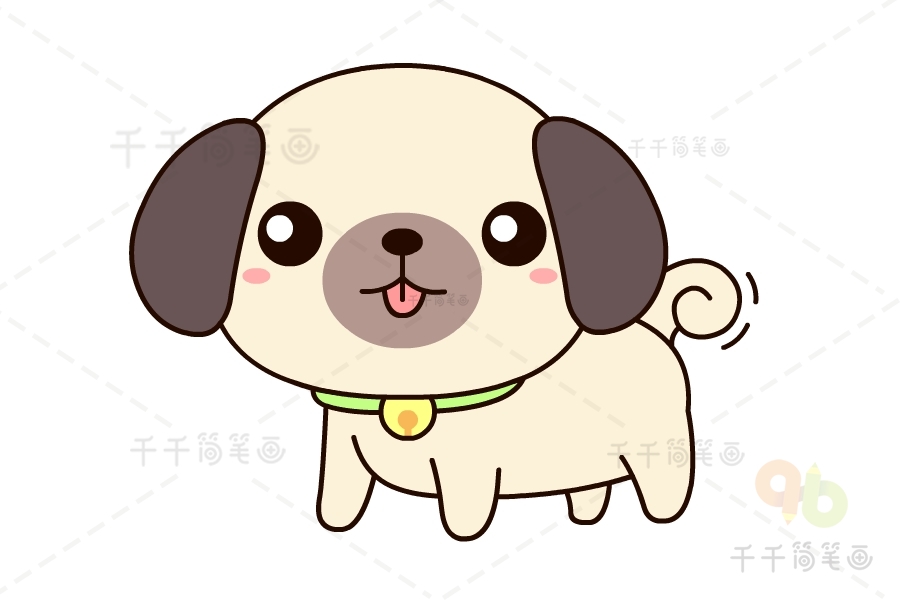 卡通小狗简笔画图片狗简笔画