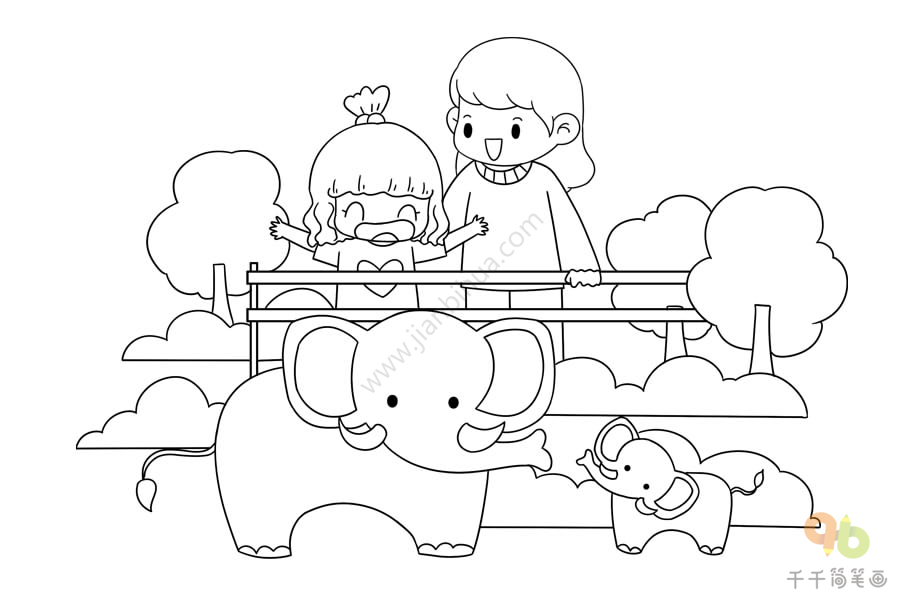>艺考>-儿童画>-儿童画画>-简笔画>-熊孩子日记系列欢乐的亲子时光_熊