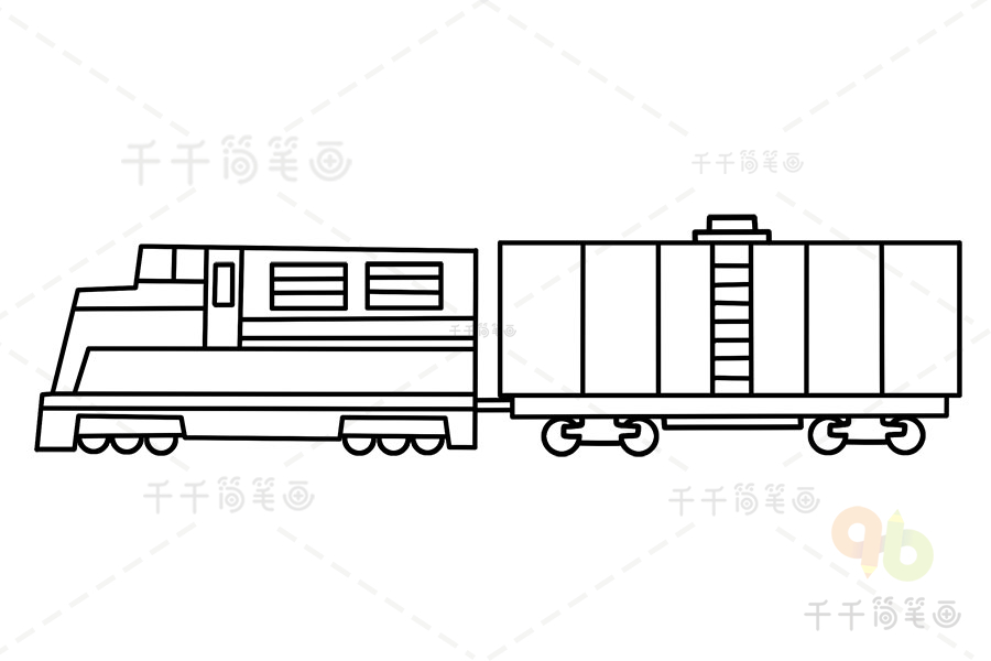 幼儿简单火车简笔画火车简笔画