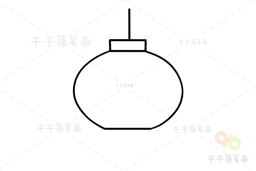 儿童灯笼简笔画法灯笼简笔画