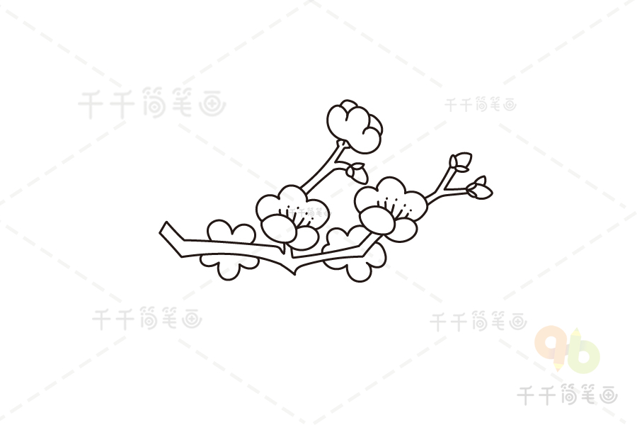 梅花图片简笔画梅花简笔画