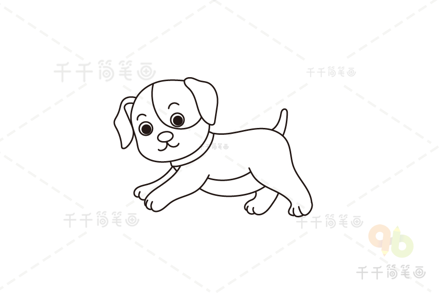 忠诚的狗简笔画狗简笔画