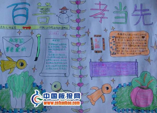 百善孝为先手抄报图片及相关内容资料小学生手抄报