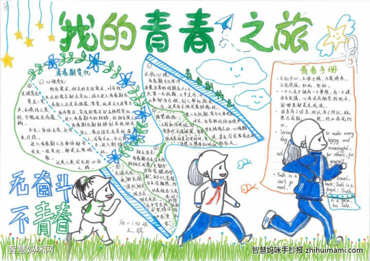 手抄报作品11张关于青春期的手抄报简单又漂亮