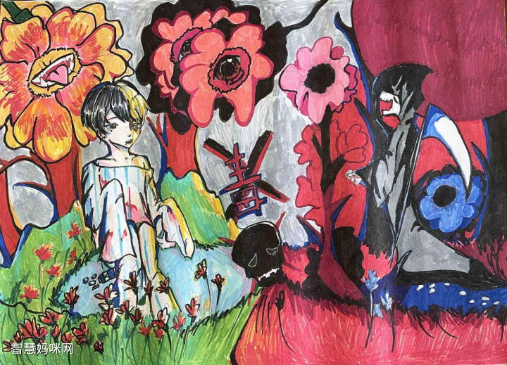 7张禁毒主题绘画作品一等奖儿童绘画作品