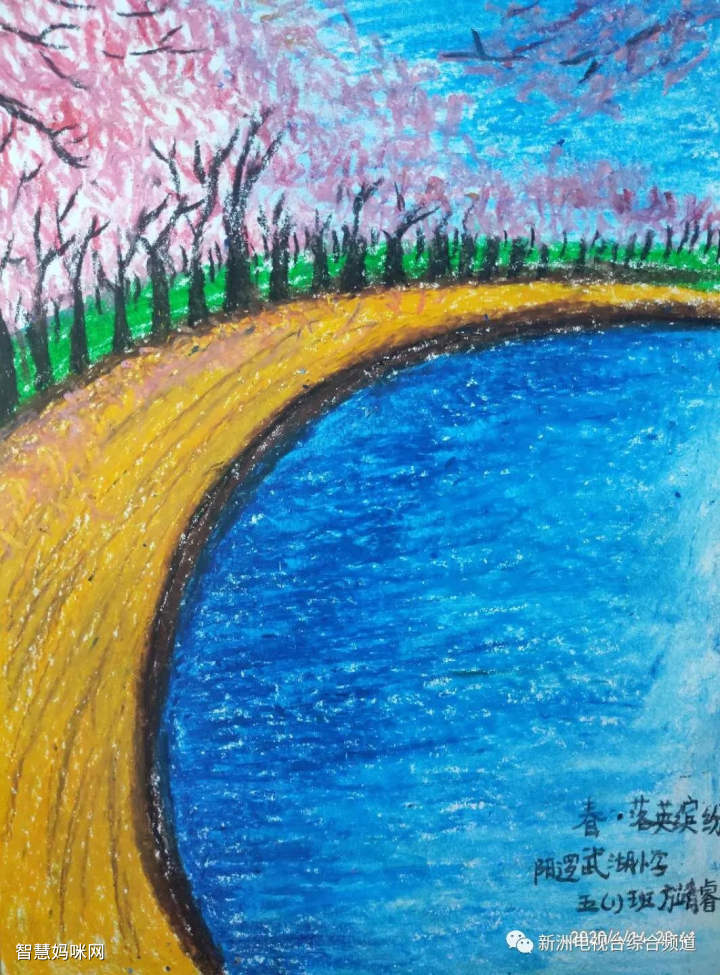 我眼中的春天春天主题儿童画作品