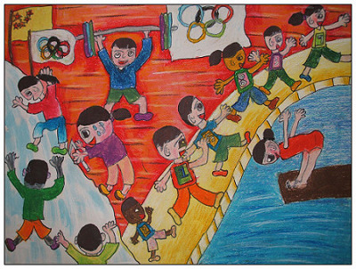 艺考 儿童画 儿童画画 油画棒画 儿童绘画作品我是天使快乐飞翔 阅读