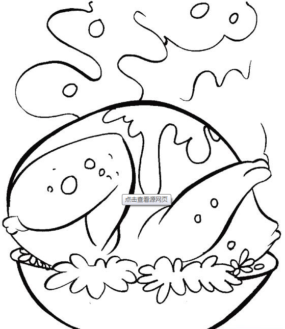 感恩节简笔画