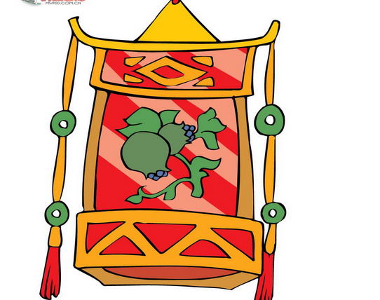 灯笼简笔画元宵节花灯灯笼简笔画