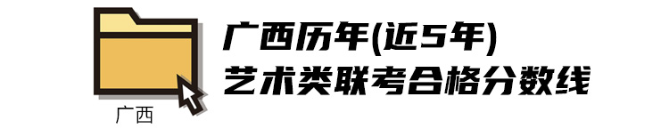 2021广西美术类联考分数线