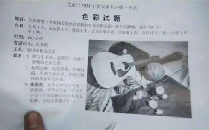2021北京美术考题