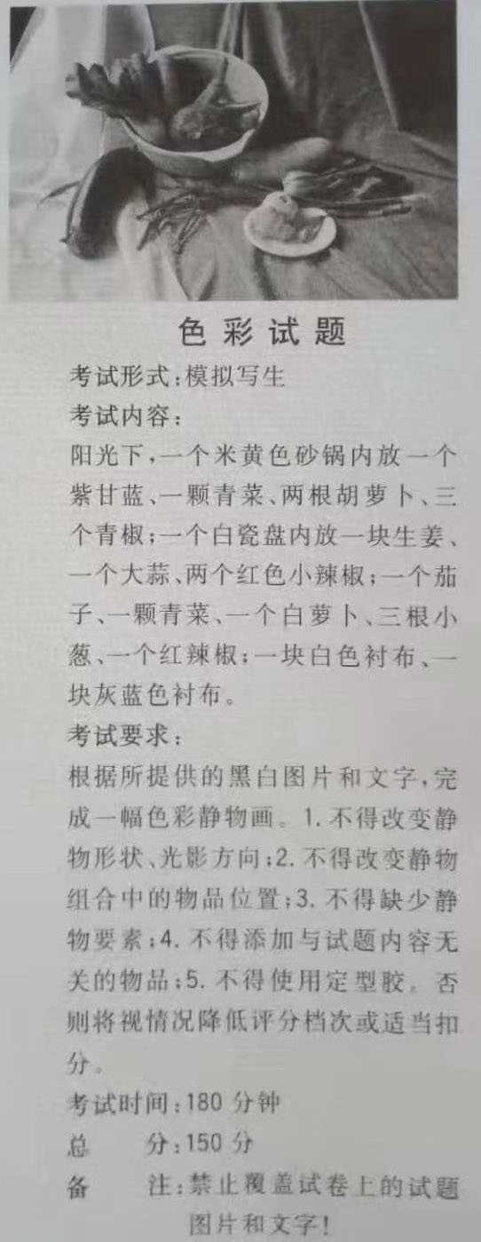 2021江西美术考题