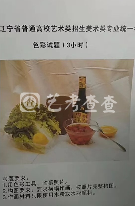 2019遼寧美術考題