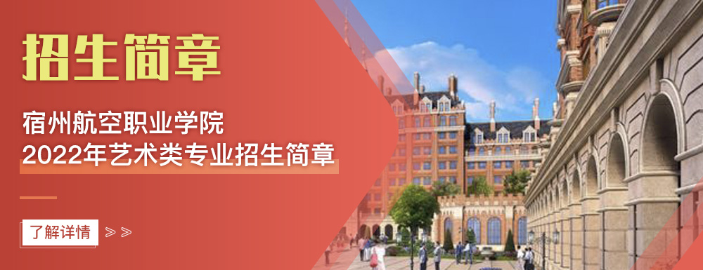 艺术类招生简章,宿州航空职业学院,艺考
