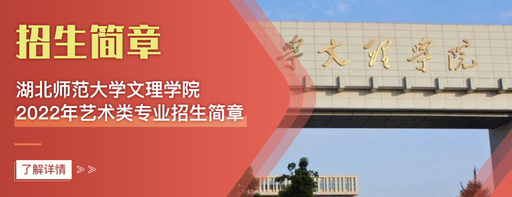 艺术类招生简章,湖北师范大学文理学院,艺考