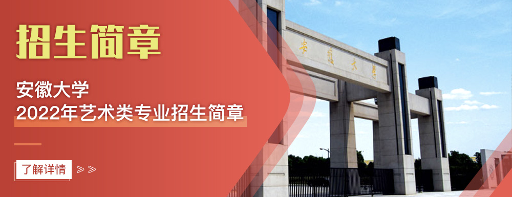 艺术类招生简章,安徽大学,艺考