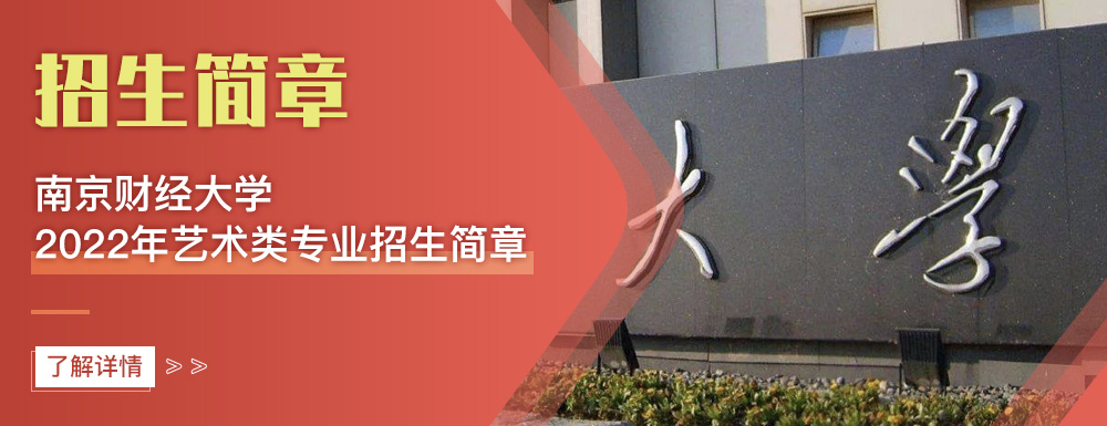 艺术类招生简章,南京财经大学,艺考