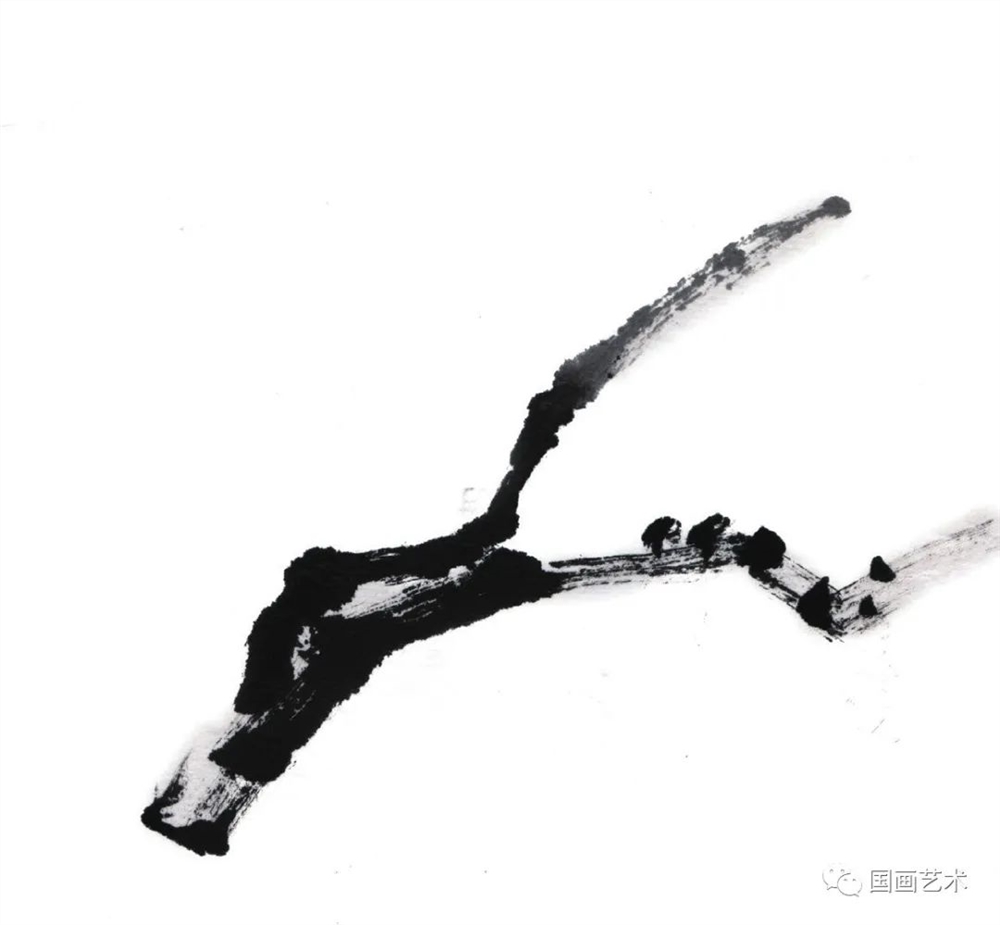 写意梅花枝干画法