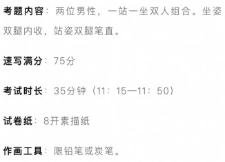 2022安徽美術統考速寫考題