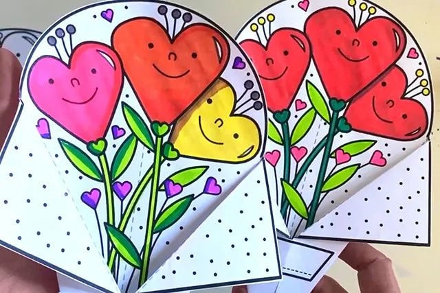 幼儿园妇女节手工制作纸花篮花束简单手工制作大全