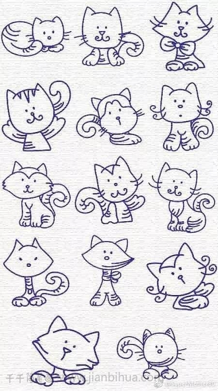 手账简笔画素材_手帐排版简笔画