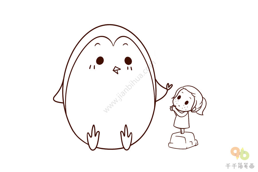 线稿素材我和小动物交朋友简笔画简笔画作品大全