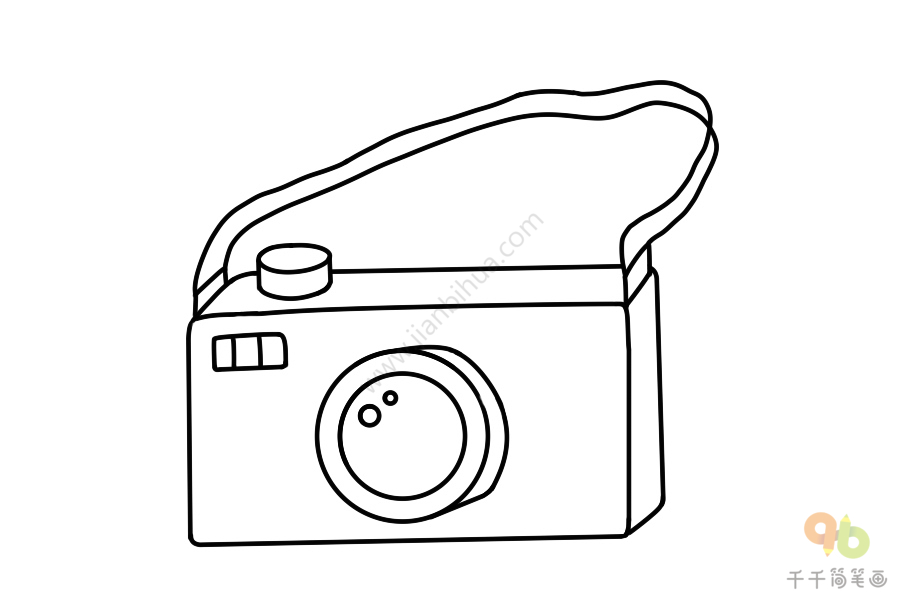 简单的相机简笔画教程生活用品简笔画