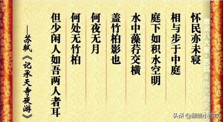 记承天寺夜游翻译赏析_记承天寺夜游赏析及诗意