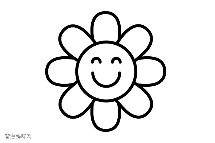 简笔画可爱的花朵简笔画图片