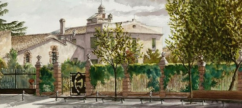 書畫名家,Lluis Montana建筑景觀水彩畫