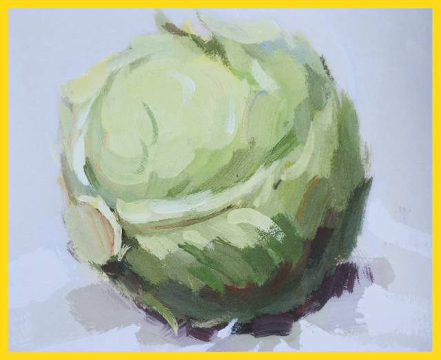 怎样画好包菜与白菜还得从色彩本质入手