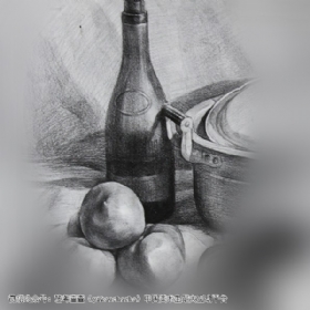 关于酒瓶画法
