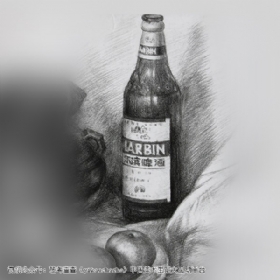 关于酒瓶画法