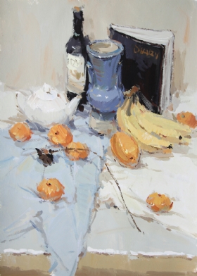 水粉静物作品,水粉静物画,色彩作品