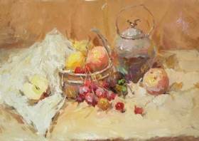 水粉静物作品,水粉静物画,色彩作品