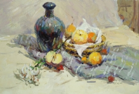 水粉静物作品,水粉静物画,色彩作品