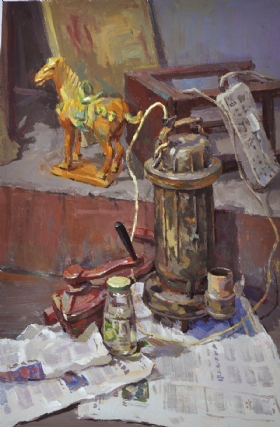 水粉静物作品,水粉静物画,色彩作品