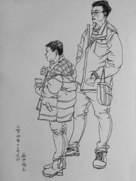 武漢尚上畫室作品,教師作品,速寫