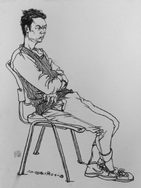 武漢尚上畫室作品,教師作品,速寫