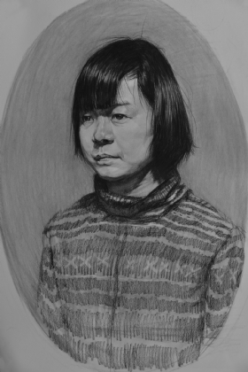 武漢尚上畫室作品,教師作品,素描頭像