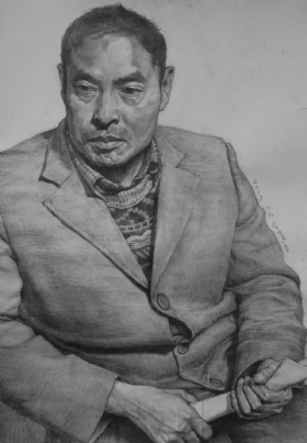 武漢尚上畫室作品,教師作品,素描頭像