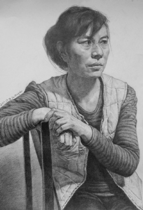 武漢尚上畫室作品,教師作品,素描頭像